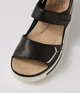 GEDD W ZR BLACK WHITE LEATHER