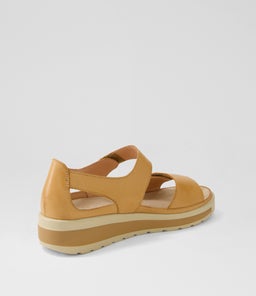 GEDD W ZR DK TAN ALMOND LEATHER