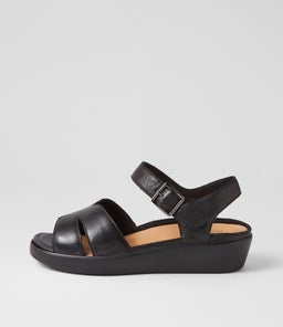 MEYGAN W ZR BLACK LEATHER