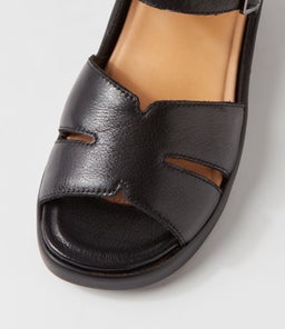 MEYGAN W ZR BLACK LEATHER