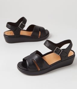 MEYGAN W ZR BLACK LEATHER
