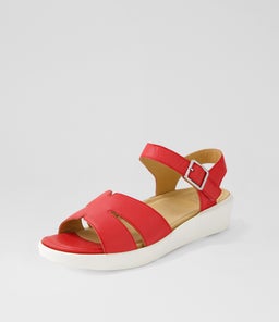 MEYGAN W ZR RED LEATHER