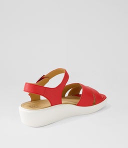 MEYGAN W ZR RED LEATHER