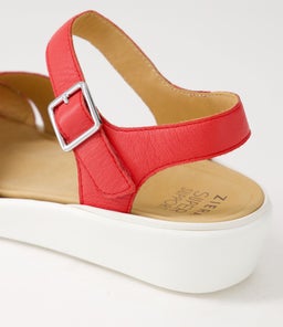 MEYGAN W ZR RED LEATHER