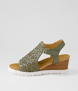 PERYNN W ZR OLIVE LEATHER