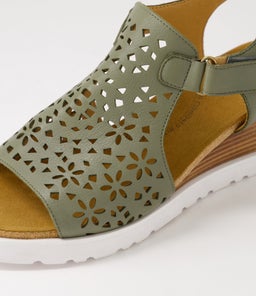 PERYNN W ZR OLIVE LEATHER