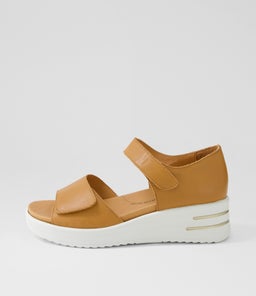 SUNNIEYS XW ZR DK TAN WHITE SOLE LEATHER