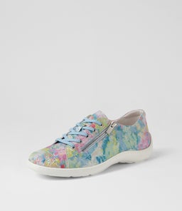 WEMMER XF ZR BLUE MULTI WHITE SOLE LEATHER