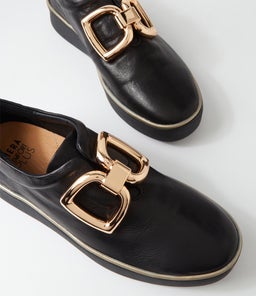 ZEKI W ZR BLACK BLACK SOLE LEATHER