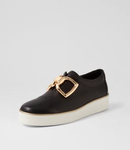 ZEKI W ZR BLACK WHITE SOLE LEATHER