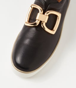 ZEKI W ZR BLACK WHITE SOLE LEATHER