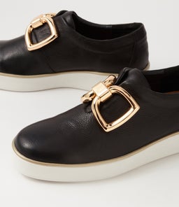 ZEKI W ZR BLACK WHITE SOLE LEATHER