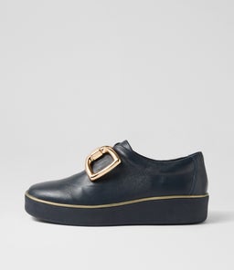 ZEKI W ZR NAVY NAVY SOLE LEATHER