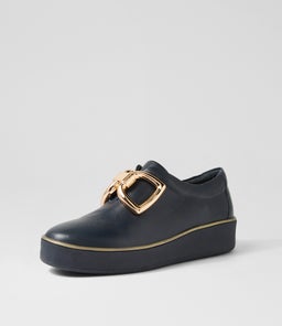 ZEKI W ZR NAVY NAVY SOLE LEATHER