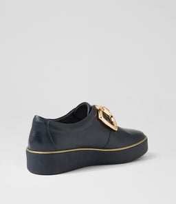 ZEKI W ZR NAVY NAVY SOLE LEATHER