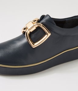 ZEKI W ZR NAVY NAVY SOLE LEATHER