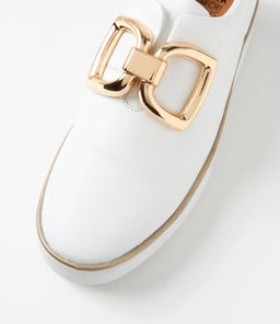 ZEKI W ZR WHITE WHITE SOLE LEATHER