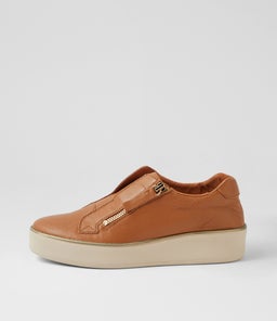 ZIKTA W ZR DK TAN MILK SOLE LEATHER