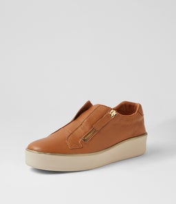 ZIKTA W ZR DK TAN MILK SOLE LEATHER