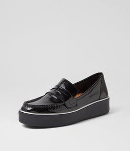 ZULIE W ZR BLACK BLACK SOLE WRINKLE PATENT