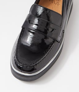 ZULIE W ZR BLACK BLACK SOLE WRINKLE PATENT