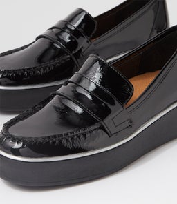 ZULIE W ZR BLACK BLACK SOLE WRINKLE PATENT