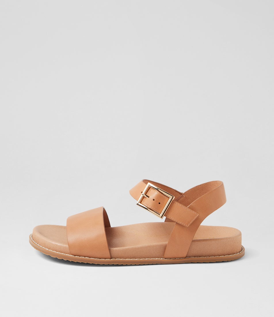 Hammil W Latte Leather Sandals