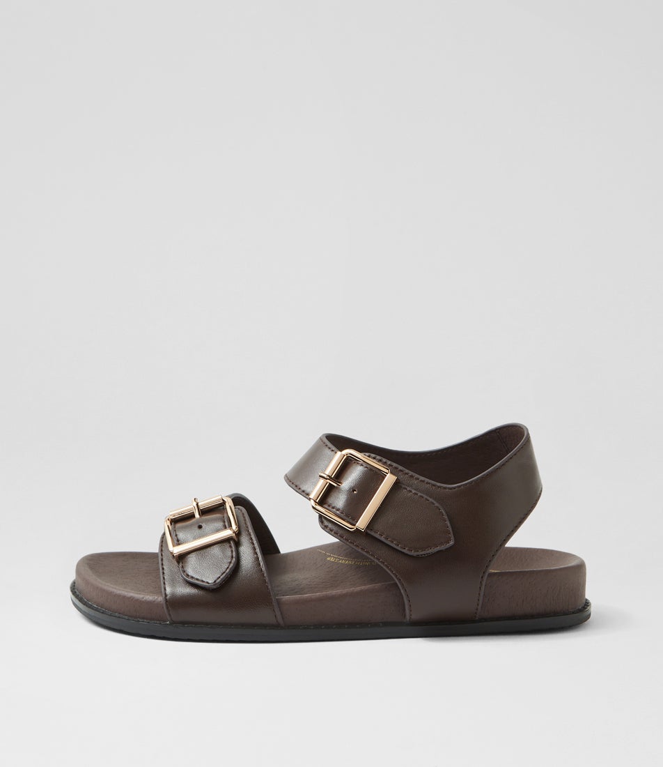 Hastice W Choc Leather Sandals Hastice W Choc Leather Sandals