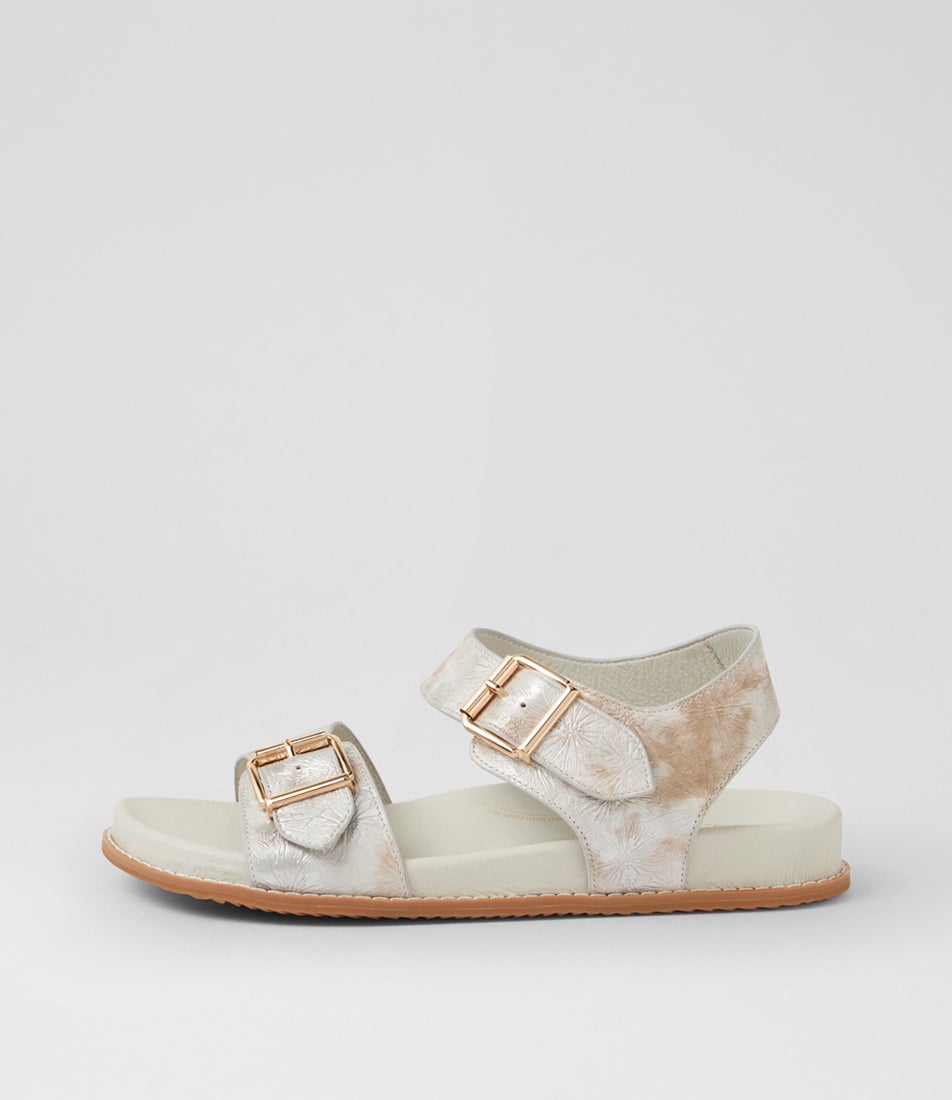 Hastice W Ivory Fireworks Leather Sandals Hastice W Ivory Fireworks Leather Sandals