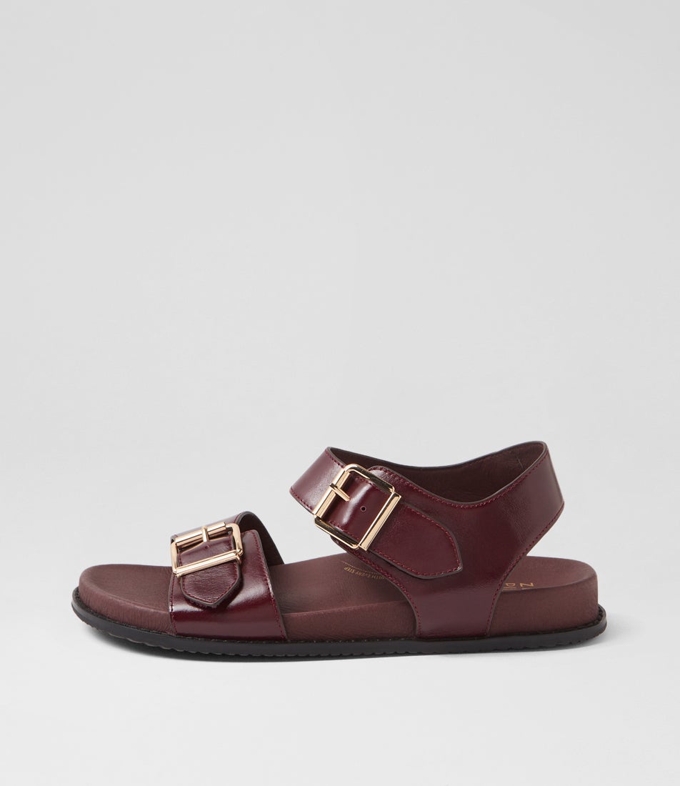 Hastice W Merlot Leather Sandals Hastice W Merlot Leather Sandals