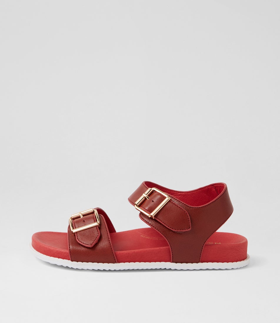Hastice W Red Leather Sandals Hastice W Red Leather Sandals