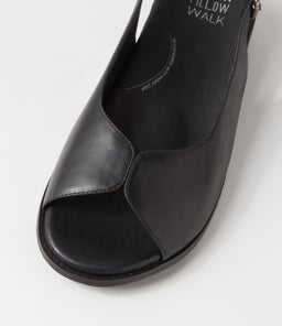 JENAI W ZR BLACK LEATHER