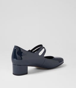 KAROLY W ZR NAVY PATENT LEATHER