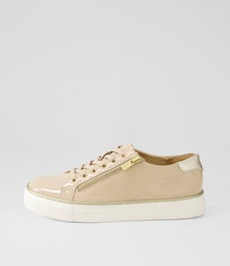 PRYOR XF ZR LATTE PALE GOLD PATENT LEATHER