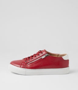 PRYOR XF ZR DARK RED WHITE LEATHER