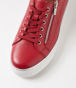 PRYOR XF ZR DARK RED WHITE LEATHER