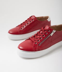 PRYOR XF ZR DARK RED WHITE LEATHER