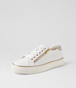 PRYOR XF ZR WHITE PALE GOLD LEATHER