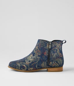 TOKATS XF ZR NAVY ROYAL PRINT SUEDE