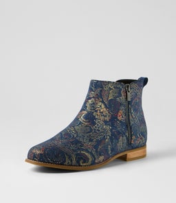 TOKATS XF ZR NAVY ROYAL PRINT SUEDE