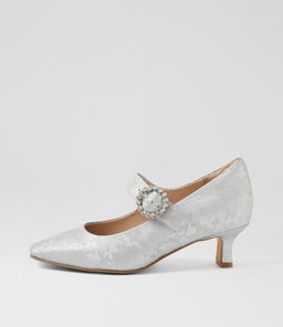 ORIZIA XW ZR SILVER SATIN LEATHER