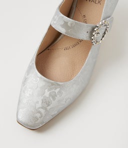 ORIZIA XW ZR SILVER SATIN LEATHER