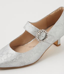 ORIZIA XW ZR SILVER SATIN LEATHER