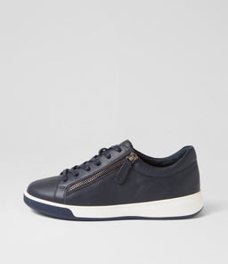 Aito Xf Navy Leather Sneakers Aito Xf Navy Leather Sneakers