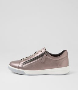 Aito Xf Pewter Leather Sneakers Aito Xf Pewter Leather Sneakers