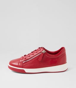 Aito Xf Dark Red Leather Sneakers Aito Xf Dark Red Leather Sneakers