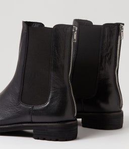 MCNEAL W ZR BLACK BLACK HEEL LEATHER
