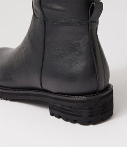 MARTHE W ZR BLACK BLACK HEEL LEATHER STRETCH SMOOTH