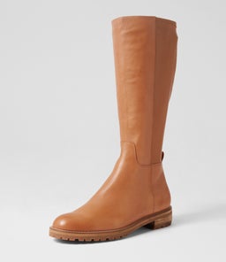 MARTHE W ZR TAN LEATHER STRETCH SMOOTH