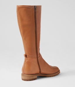 MARTHE W ZR TAN LEATHER STRETCH SMOOTH